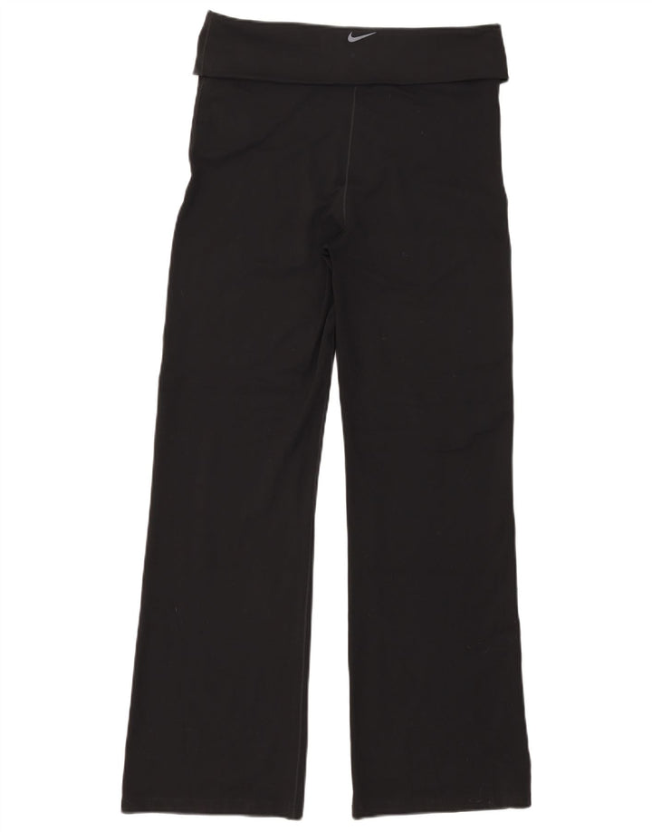 Pantaloni da tuta Nike Dri Fit da donna UK 14 Medium Nero Poliestere