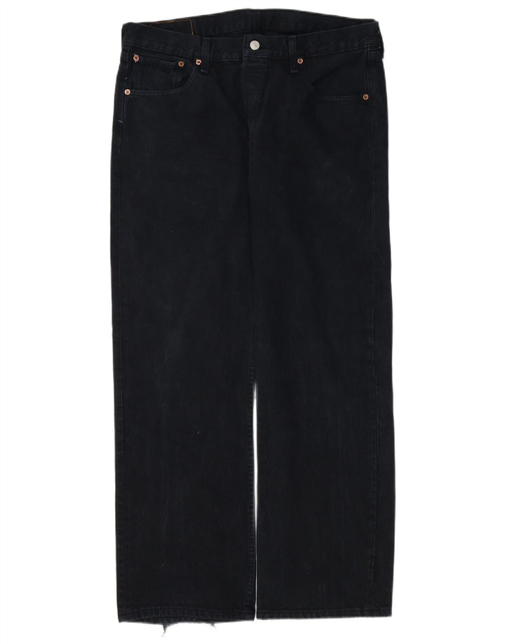 Levi's Uomo 501 Jeans dritti W36 L30 Cotone Nero