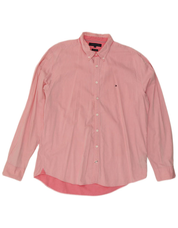 Camicia da uomo Tommy Hilfiger New York Fit 2XL cotone rosa