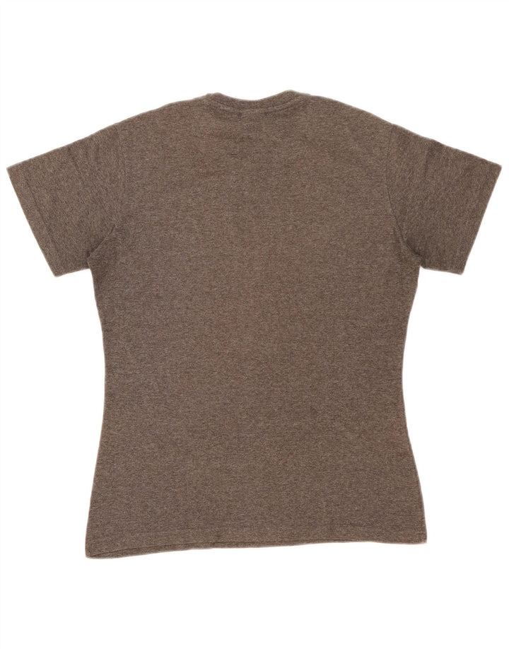 T-shirt grafica Nike da donna Top US 8/10 poliestere screziato grigio medio