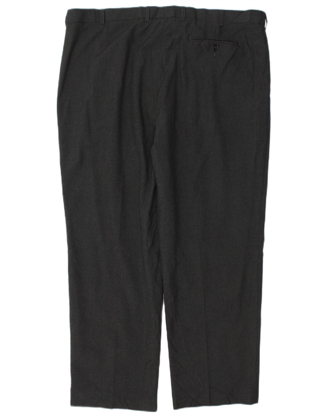 Pantaloni da abito affusolati da uomo Marks & Spencer W42 L29 Poliestere grigio