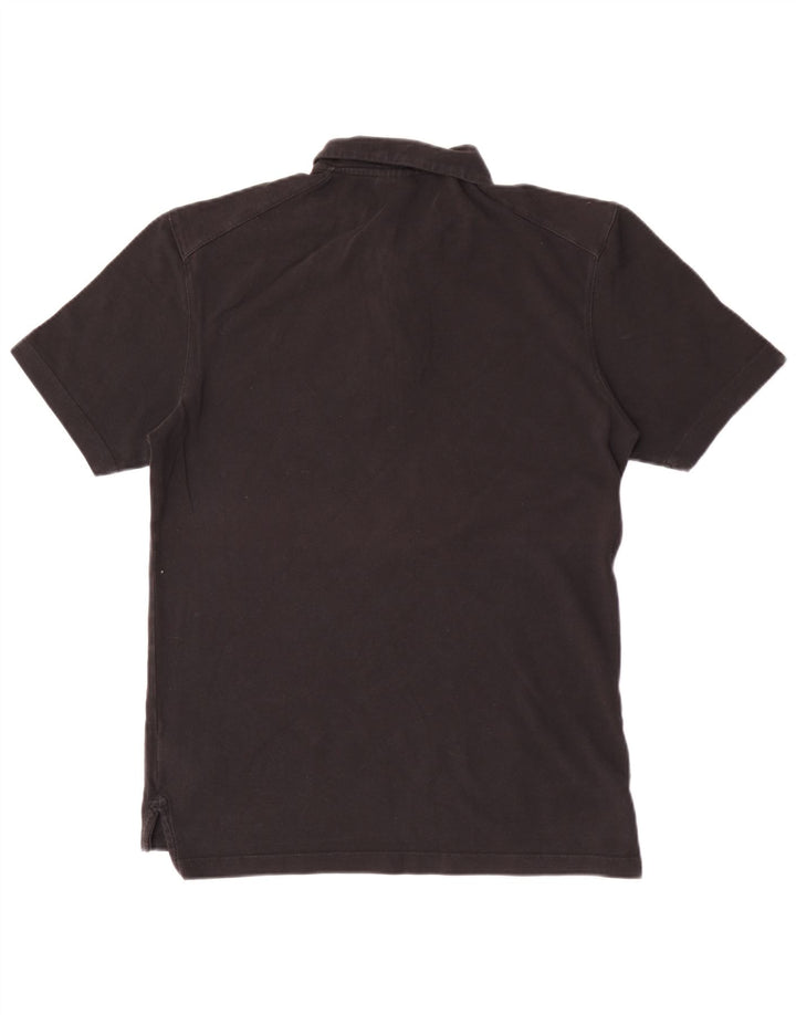 Polo Reebok da uomo in cotone nero medio