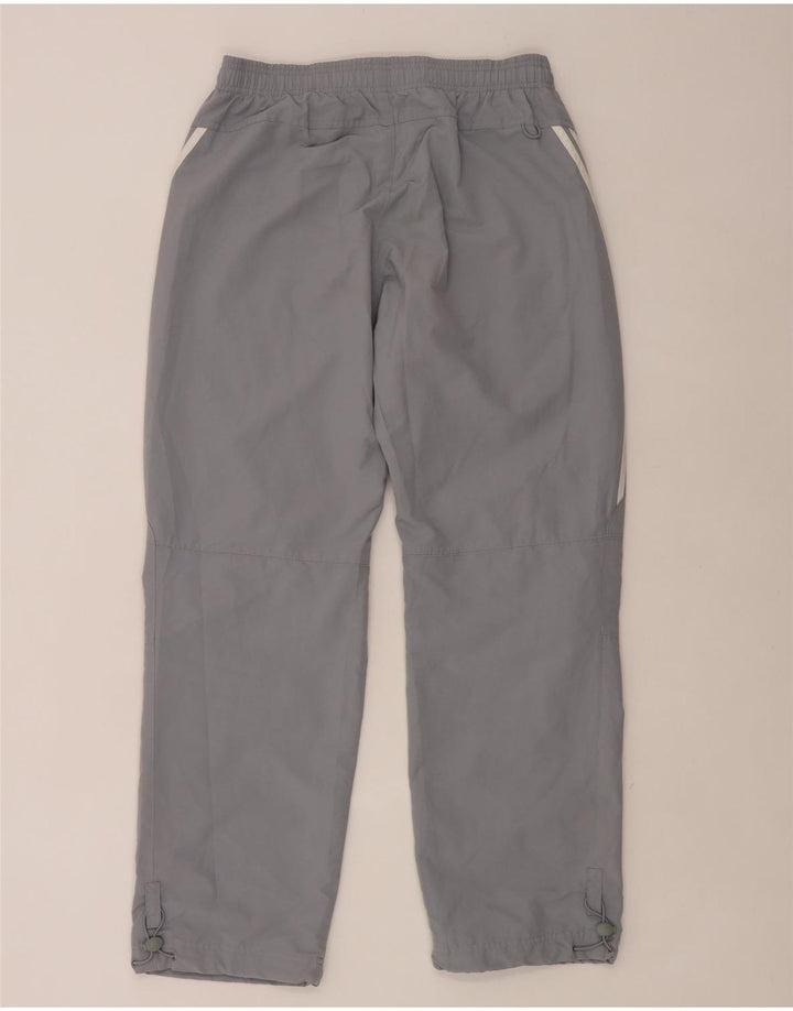 Pantaloni da tuta da uomo Adidas in poliestere grigio medio