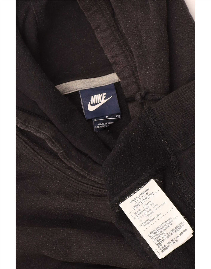 Felpa con cappuccio da uomo Nike Small in cotone nero