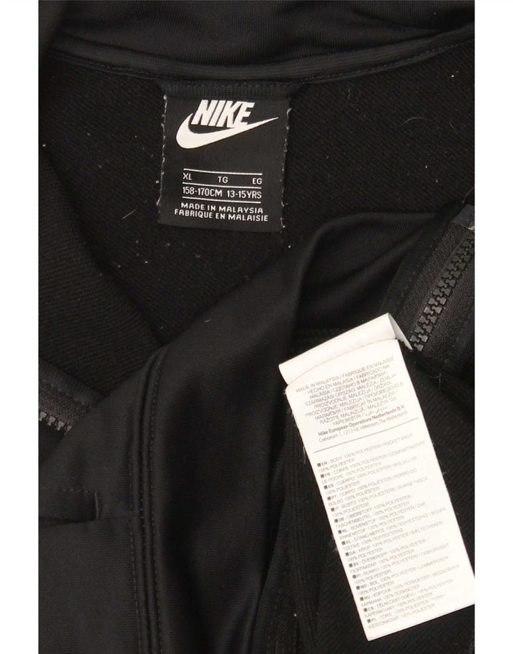 Giacca superiore della tuta da ragazzo Nike 13-14 anni XL poliestere nero