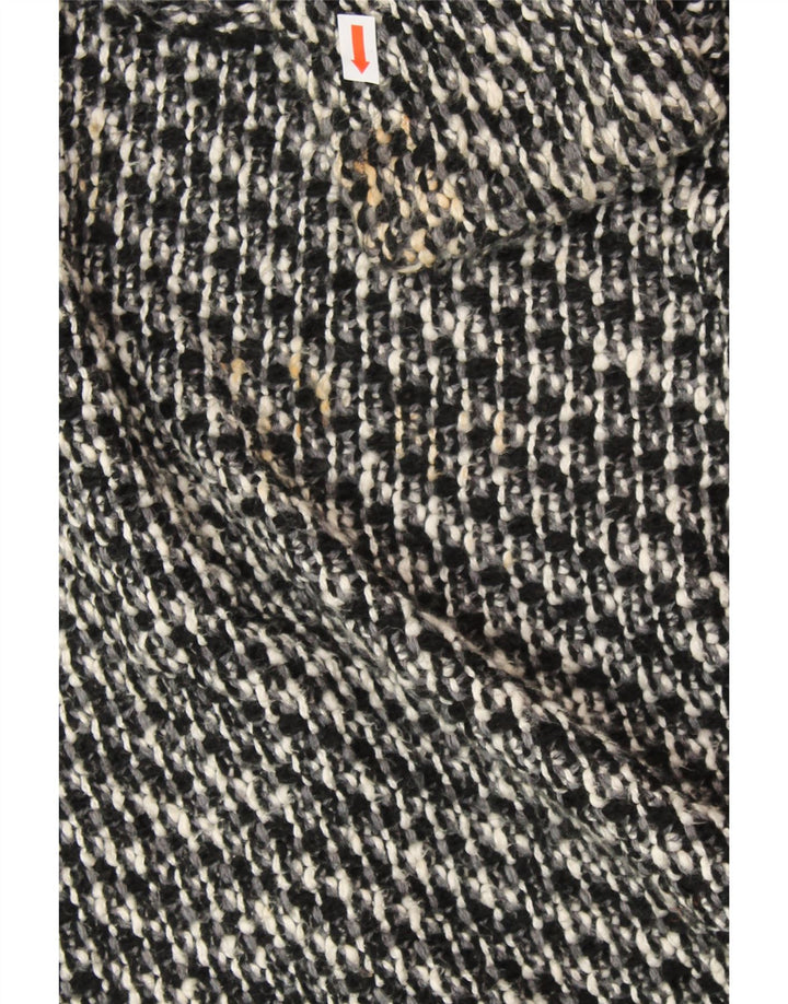 Maglione cardigan aperto oversize da donna ZARA UK 14 medio nero screziato