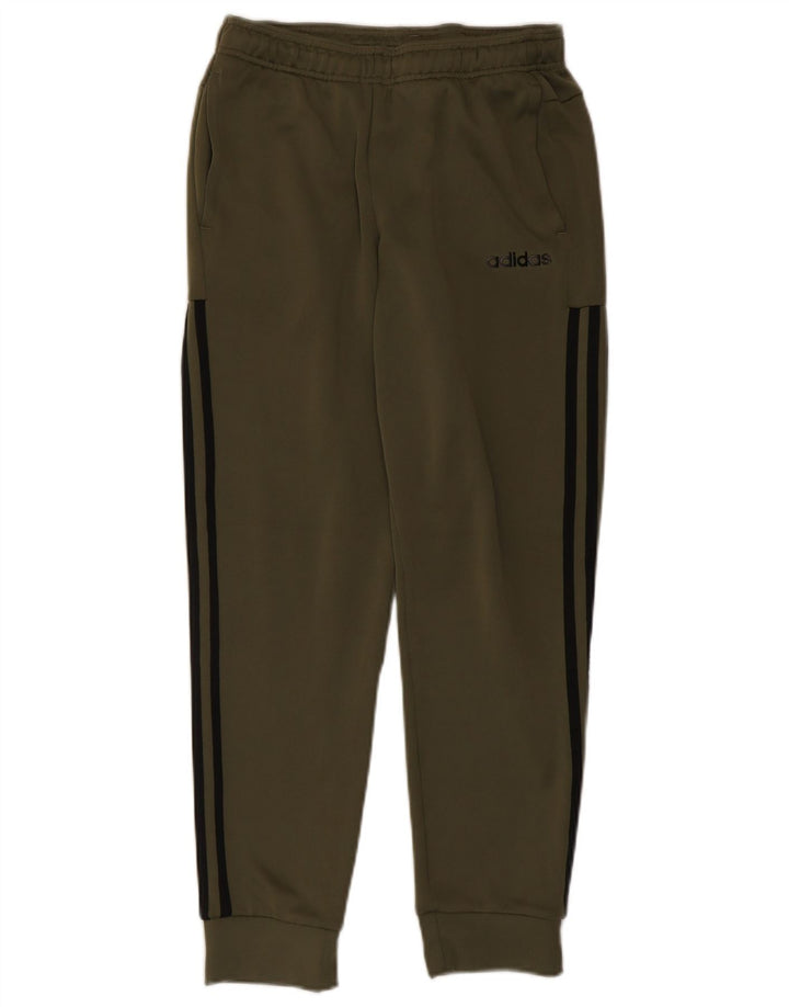 Pantaloni da tuta da uomo Adidas Joggers piccoli in poliestere kaki