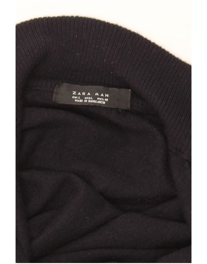 Maglione cardigan da uomo Zara grande nero