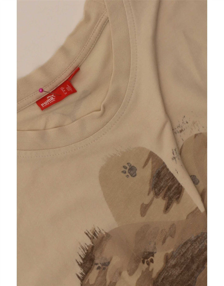 T-shirt grafica da uomo Puma Large Beige