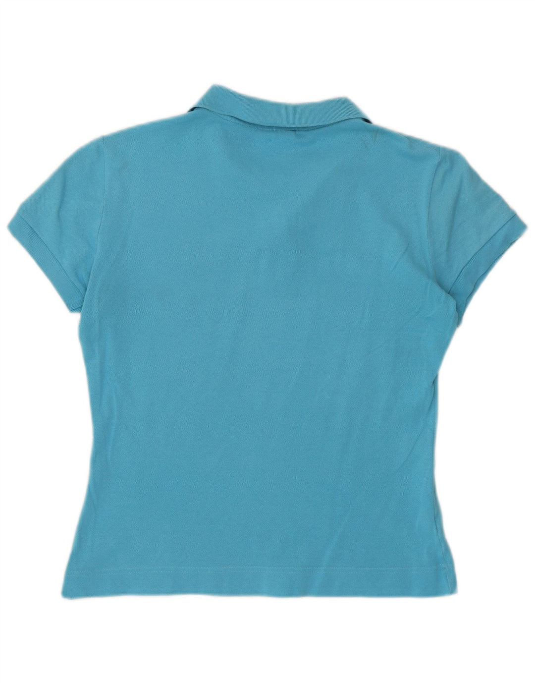 LACOSTE Womens Polo Shirt Size 40 Medium Blue Cotton