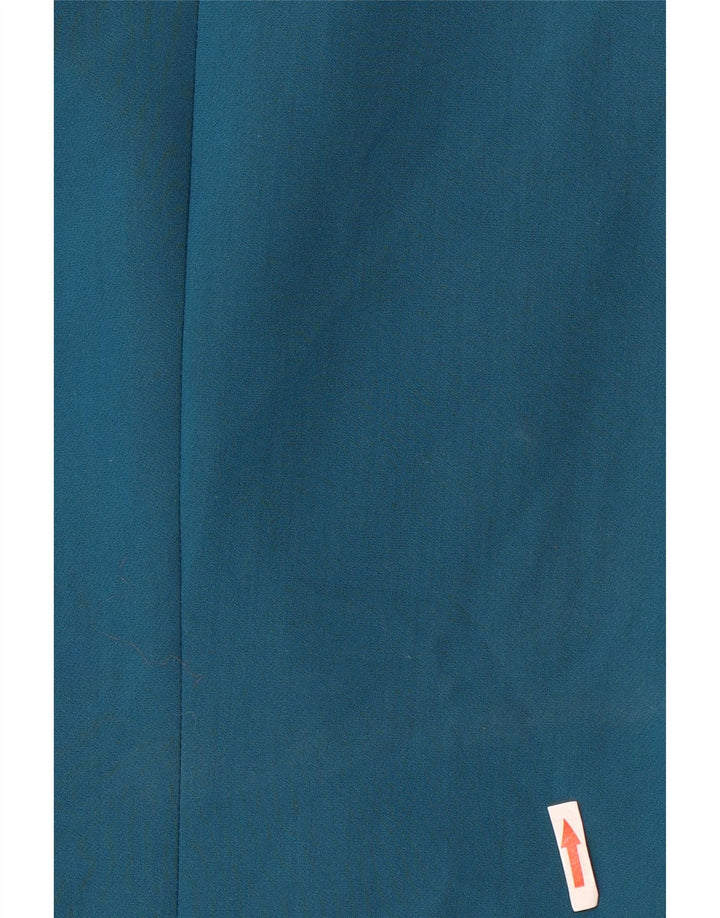 Giacca blazer doppiopetto da donna Zara UK 12 poliestere blu medio