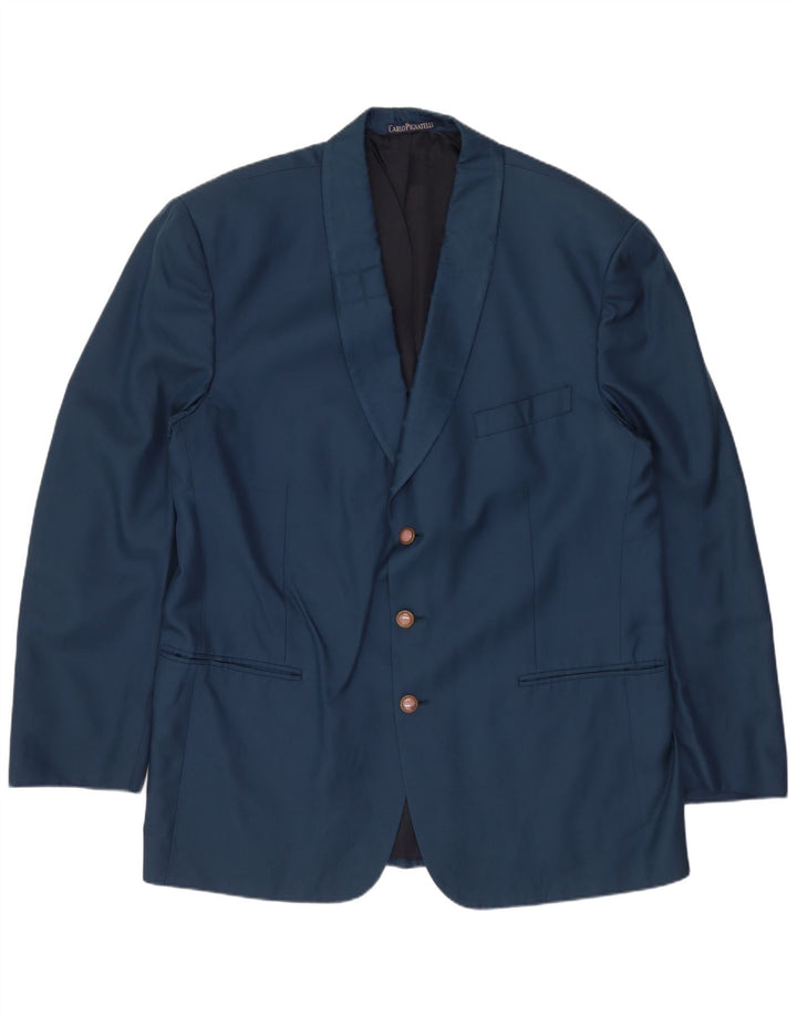 Carlo Pignatelli Completo da Uomo 2 Pezzi IT 56 3XL Blu Seta