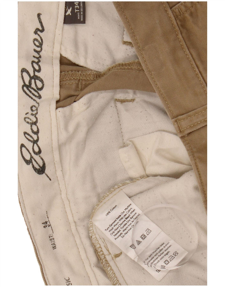 Pantaloncini chino da uomo EDDIE BAUER W34 grandi in cotone beige