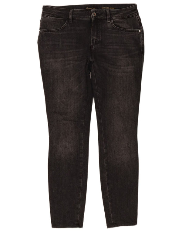 Jeans skinny da donna a vita media Massimo Dutti EU 38 Small W28 L27 Cotone grigio