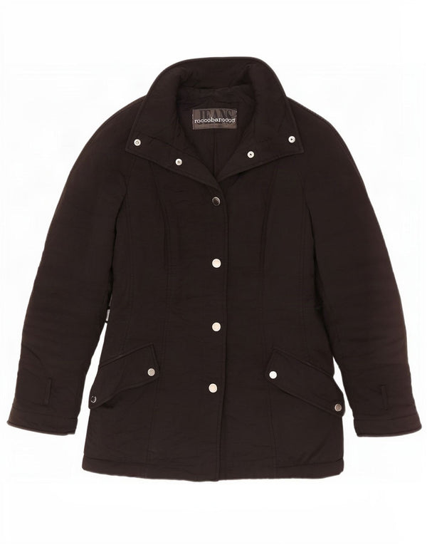 Giacca imbottita da donna Roccobarocco UK 10 piccola nera