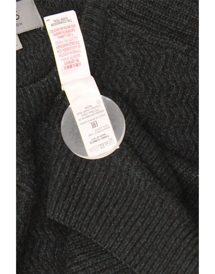 Maglione maglione girocollo da uomo Marks & Spencer XL acrilico chiazzato grigio