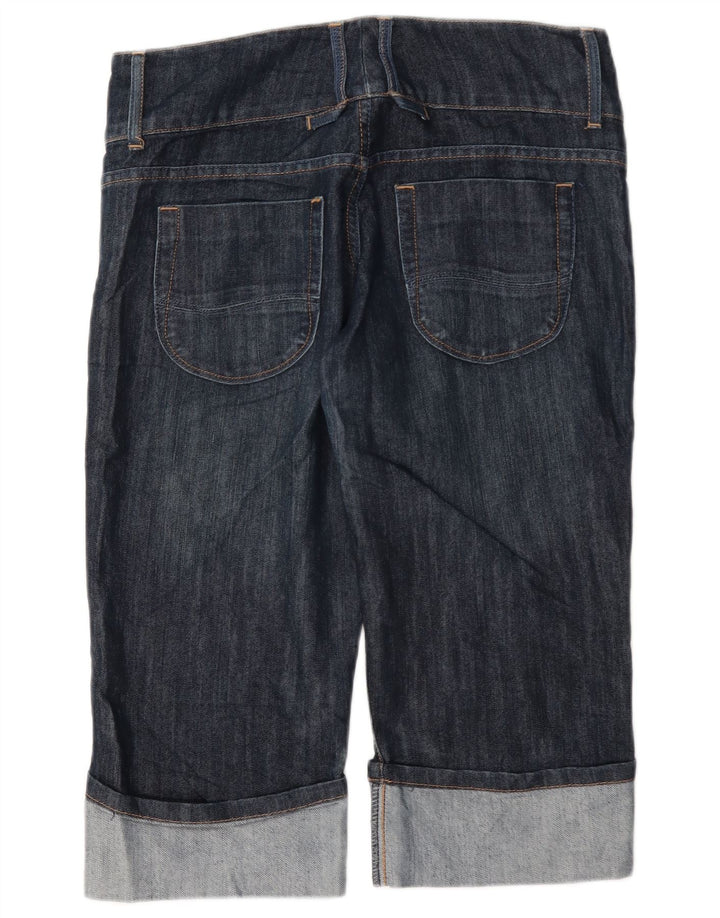 Pantaloncini di jeans Bermuda da donna Lee US 6 medi W30 cotone blu navy