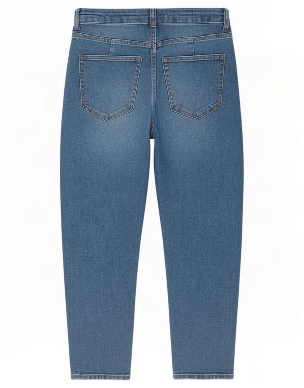 Jeans affusolati mamma Marks & Spencer da donna UK 12 medio W30 L26 cotone blu