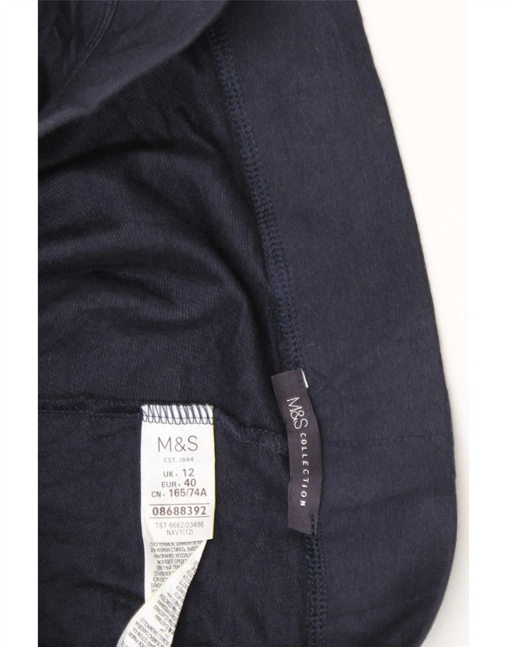 Pantaloni da tuta Capri da donna Marks & Spencer UK 12 Medio Blu Navy