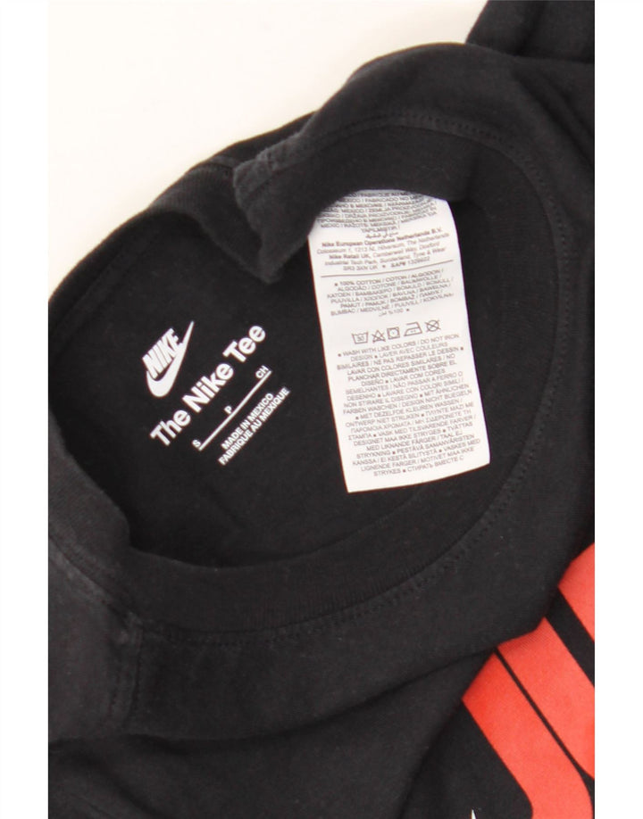 T-shirt grafica da uomo Nike Top Small in cotone nero