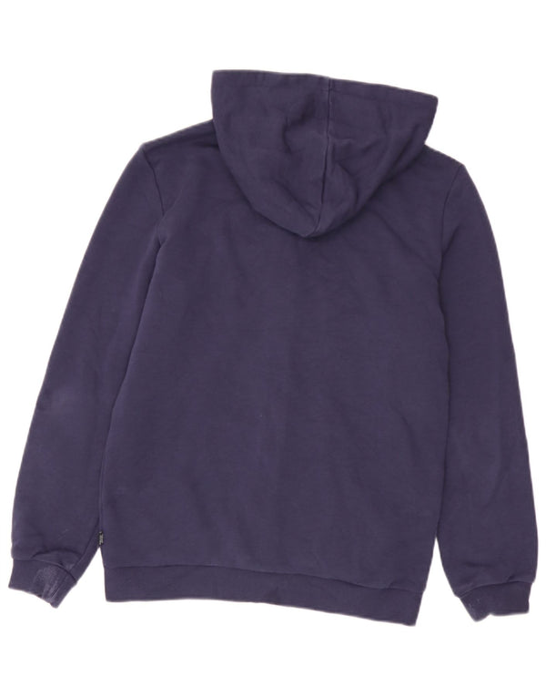 Felpa con cappuccio e zip grafica Puma da bambino 13-14 anni in cotone blu navy