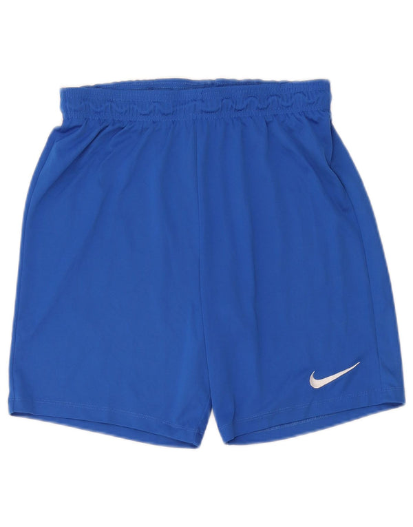 Pantaloncini sportivi Nike da donna Dri Fit UK 14 poliestere blu medio