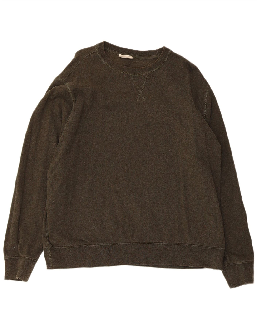 Felpa da donna Marks & Spencer maglione UK 20 2XL cotone kaki