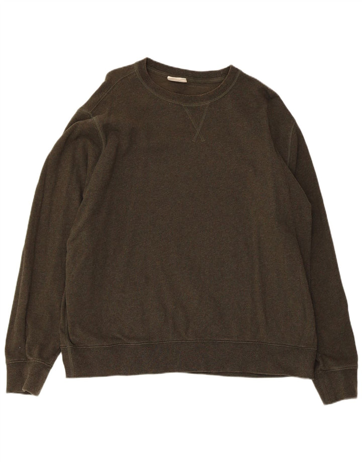 Felpa da donna Marks & Spencer maglione UK 20 2XL cotone kaki