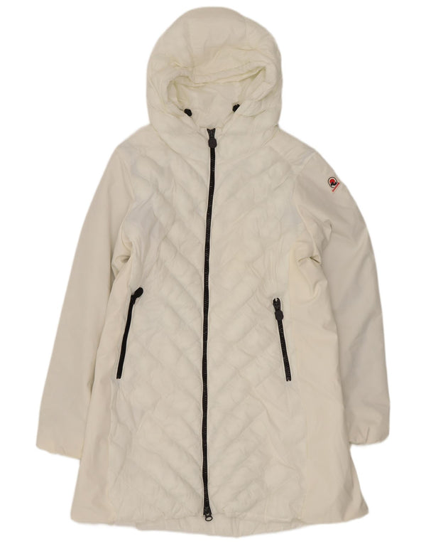 Cappotto imbottito con cappuccio da donna Invicta UK 18 XL poliestere bianco