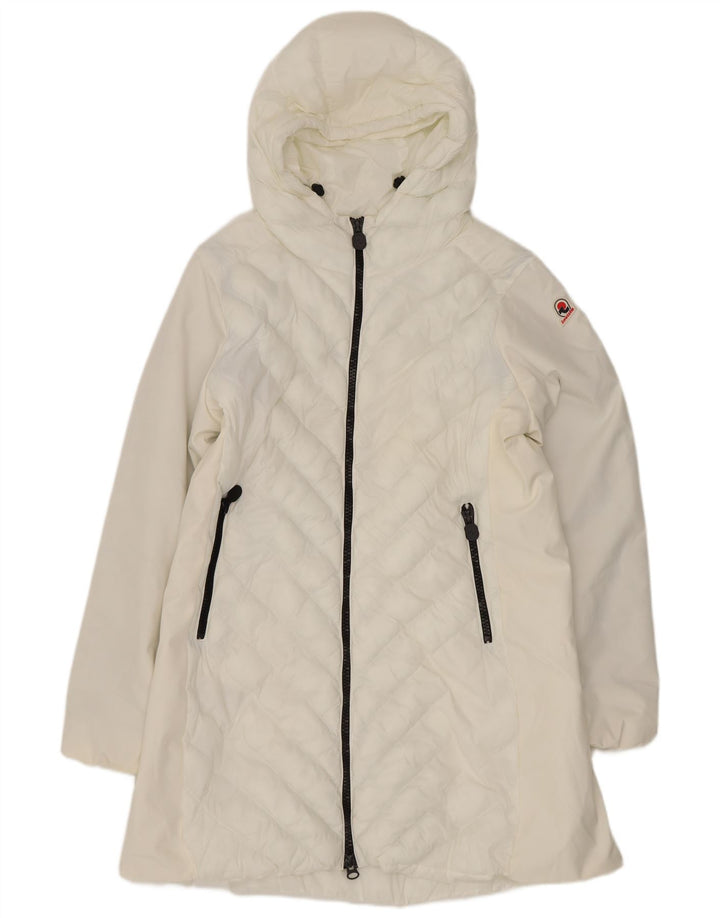 Cappotto imbottito con cappuccio da donna Invicta UK 18 XL poliestere bianco