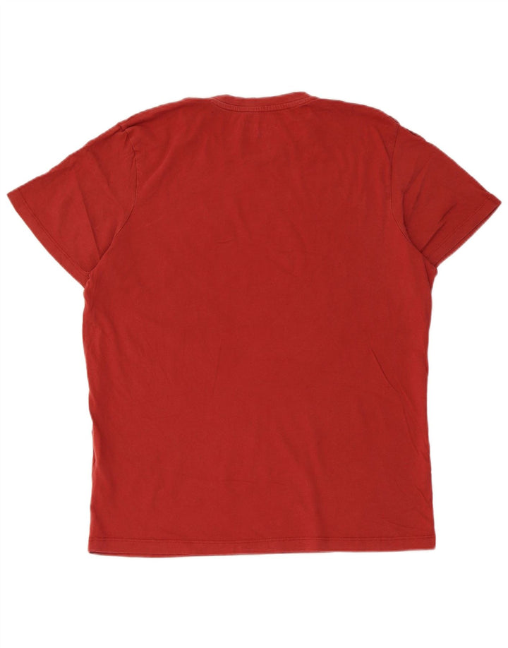 JACK & JONES T-shirt grafica da uomo con vestibilità regolare, rosso medio, in cotone