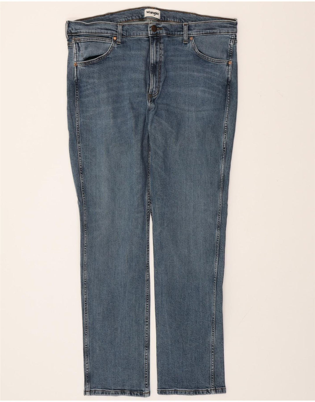 Jeans dritti da uomo Greensboro WRANGLER W40 L34 cotone blu