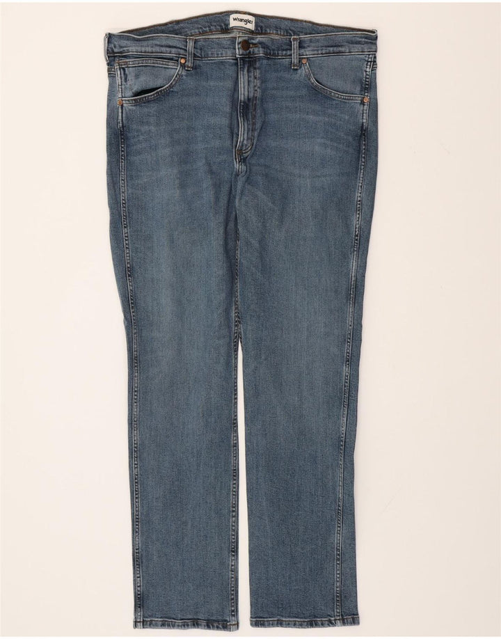 Jeans dritti da uomo Greensboro WRANGLER W40 L34 cotone blu