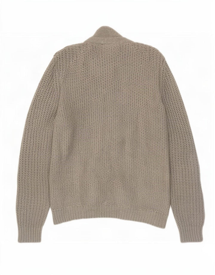 Maglione cardigan da uomo Ted Baker taglia 6 2XL cotone grigio
