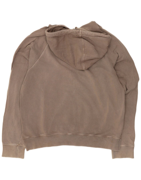 Felpa con cappuccio grafica da uomo Timberland XL in cotone marrone