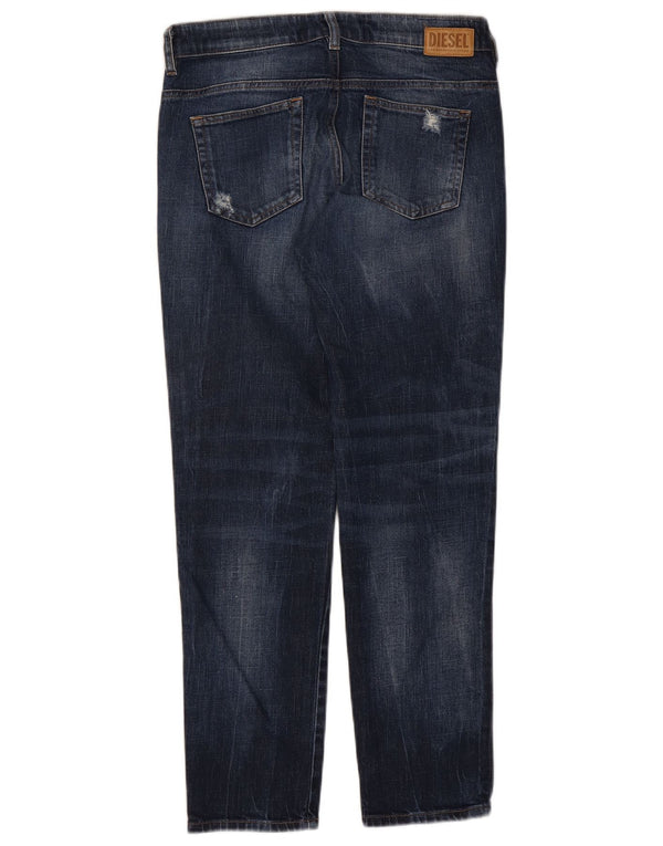 Jeans slim a vita bassa da donna Diesel W28 L28 in cotone blu navy
