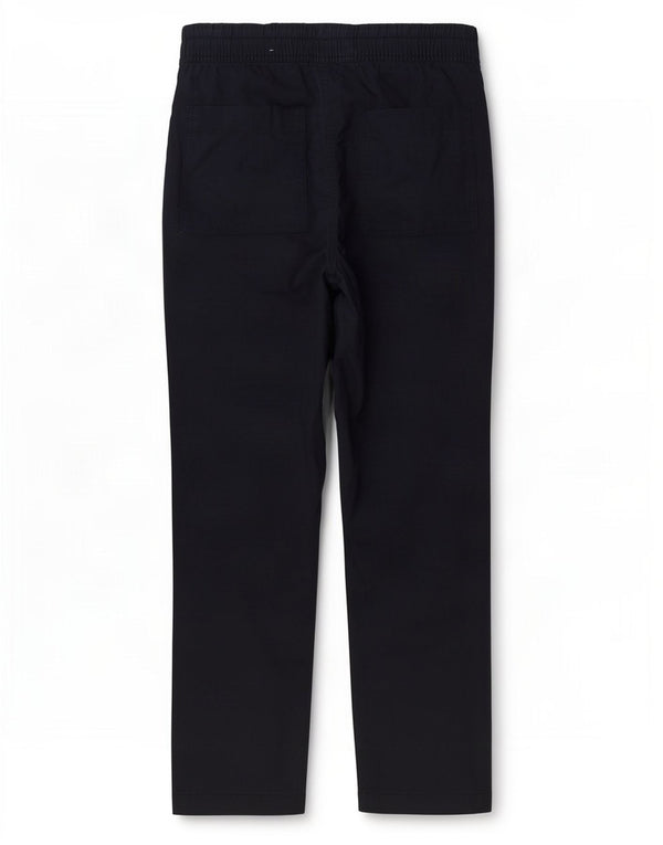 Pantaloni corti slim da uomo Zara piccoli W30 L25 lino blu navy