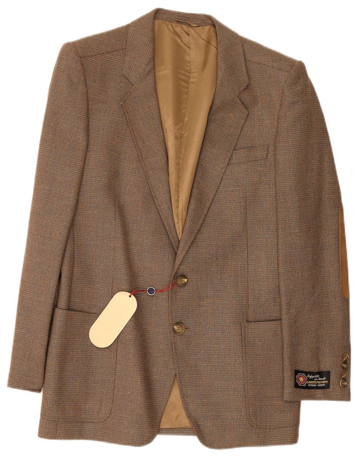 Giacca Blazer 2 Bottoni Uomo Vittorio Veneto IT 48 Lana Marrone Medio