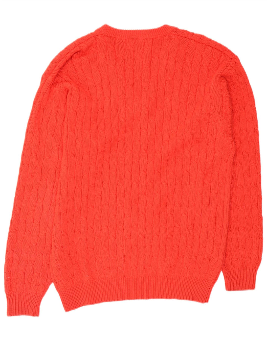 Maglione da uomo con scollo a V White Sails grande arancione