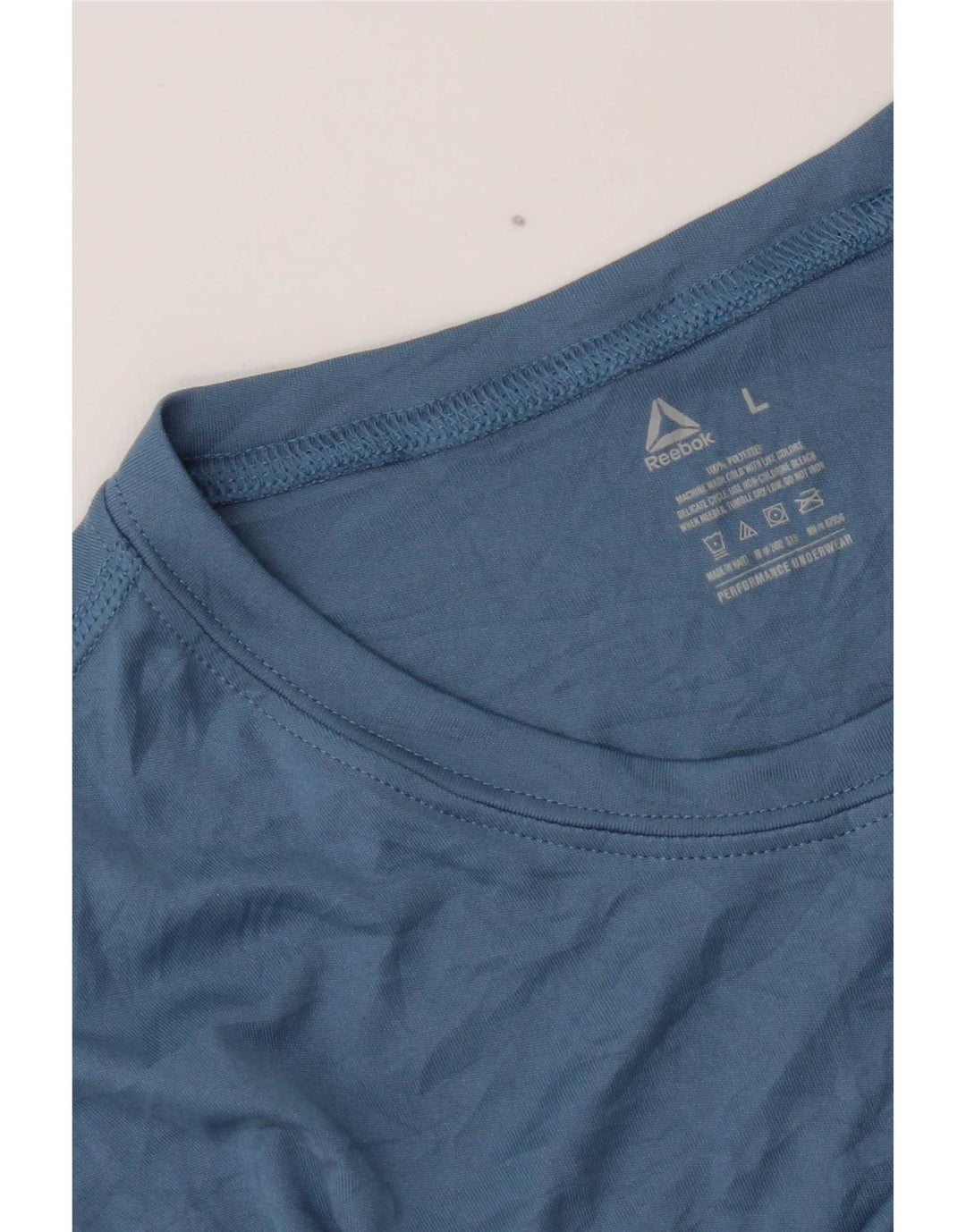 T-shirt da uomo Reebok Top Large blu in poliestere