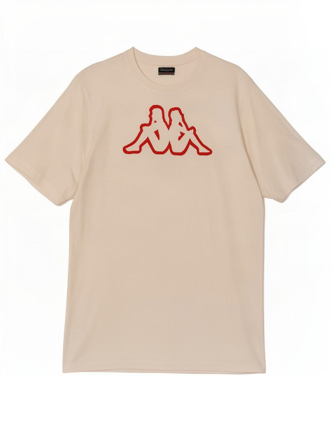 T-shirt grafica da uomo Kappa Top grande in cotone bianco
