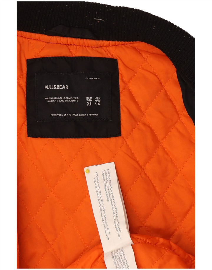 Giubbotto bomber da donna Pull & Bear UK 18 XL nylon nero