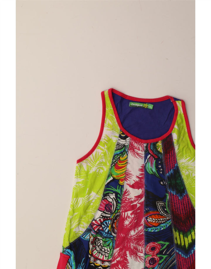 DESIGUAL Girls Bubble Dress 9-10 Years Multicoloured Floral Vintage Desigual and Second-Hand Desigual from Messina Hembry 