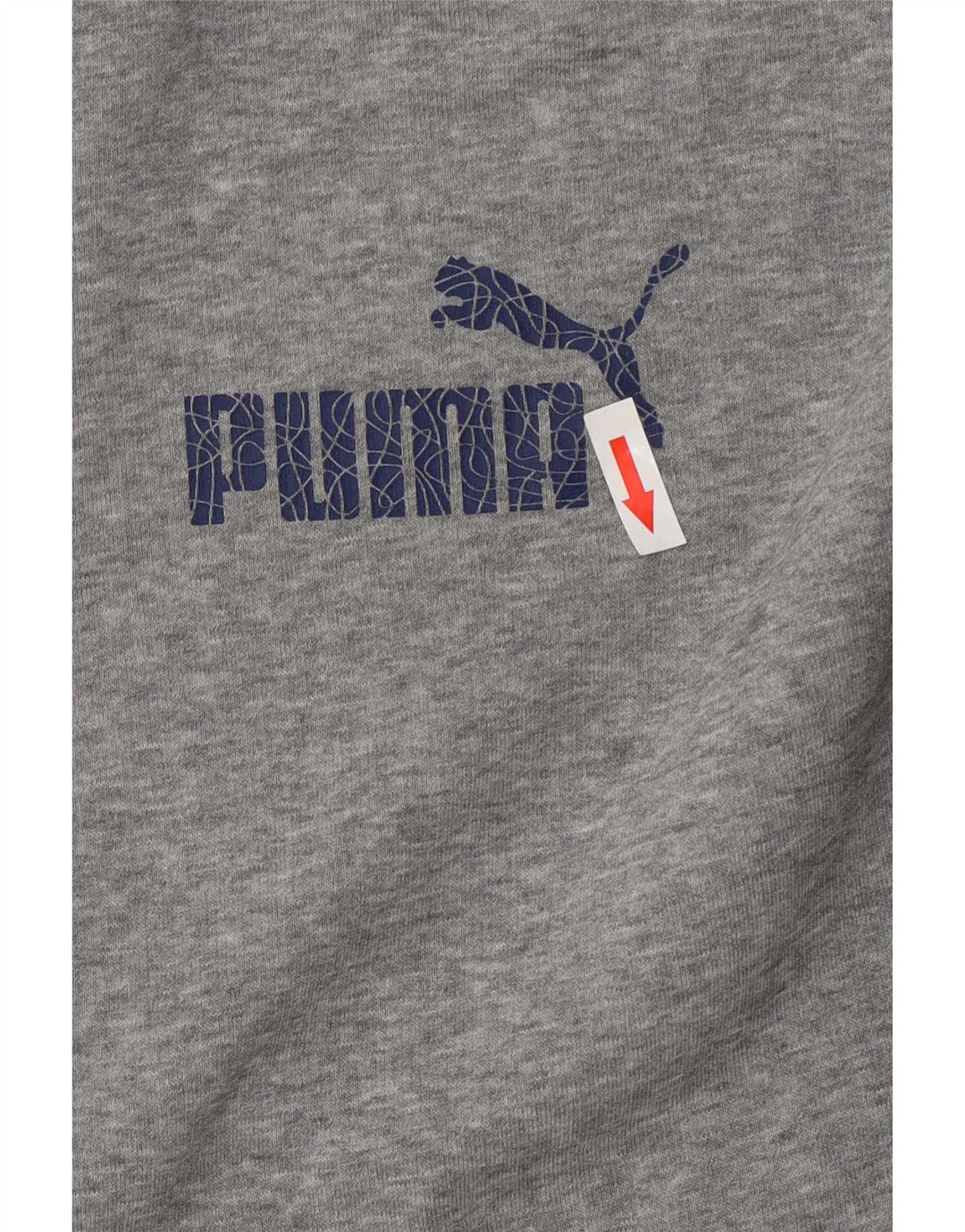 Giacca da tuta da uomo Puma XL in cotone chiazzato grigio