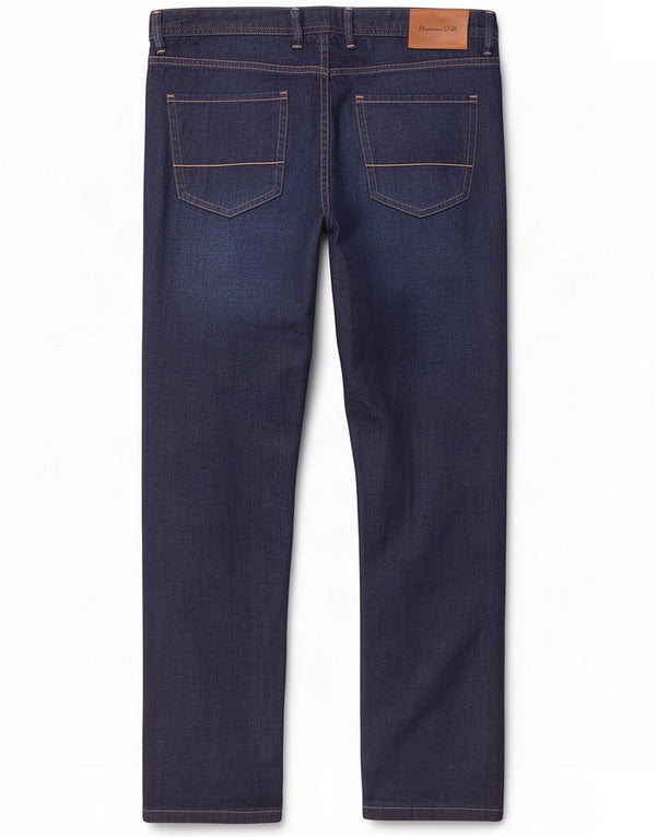 Massimo Dutti Jeans slim da uomo EU 44 Large W34 L30 Blu navy Cotone