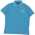 Polo grafica da uomo Murphy & Nye grande in cotone blu