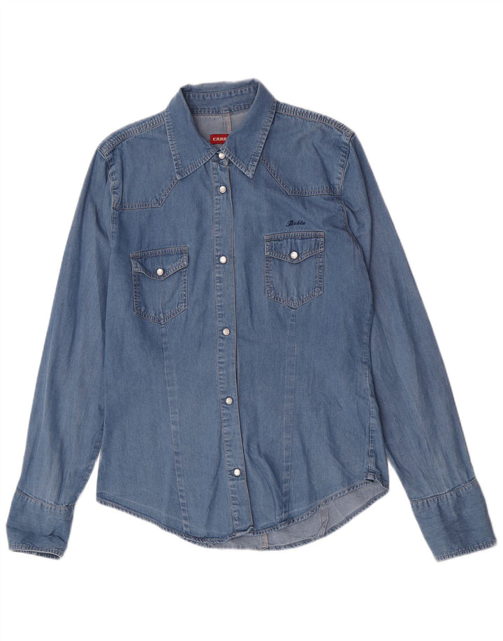 Camicia in denim da donna Carrera UK 18 XL cotone blu