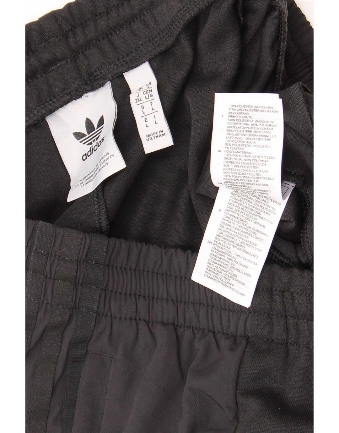 Pantaloni da tuta da uomo Adidas Joggers Large Nero Colourblock Poliestere