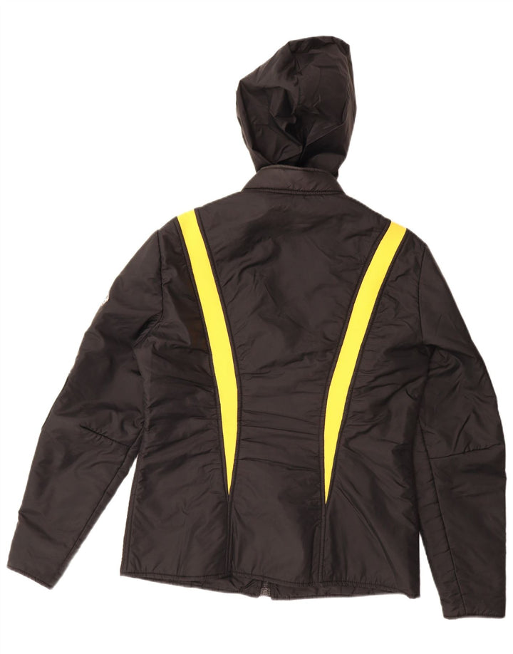 Giacca da corsa con cappuccio da uomo La Font UK 38 Poliammide color block medio nero