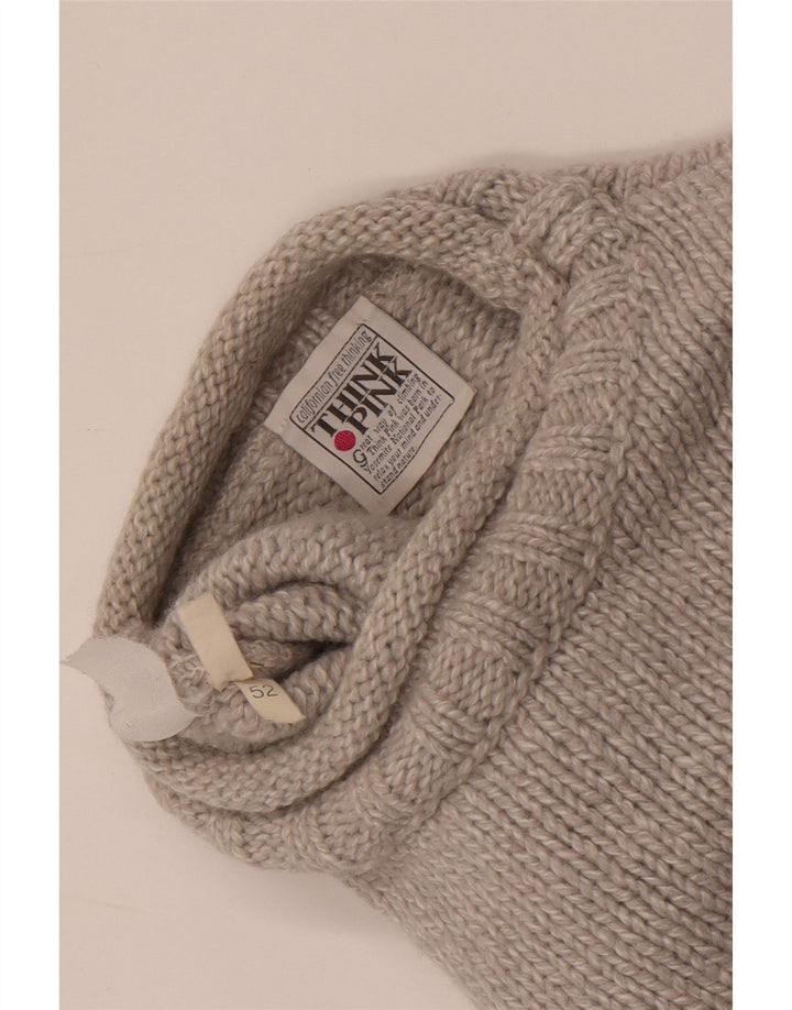 Maglione maglione girocollo da uomo Think Pink IT 52 Large Grigio